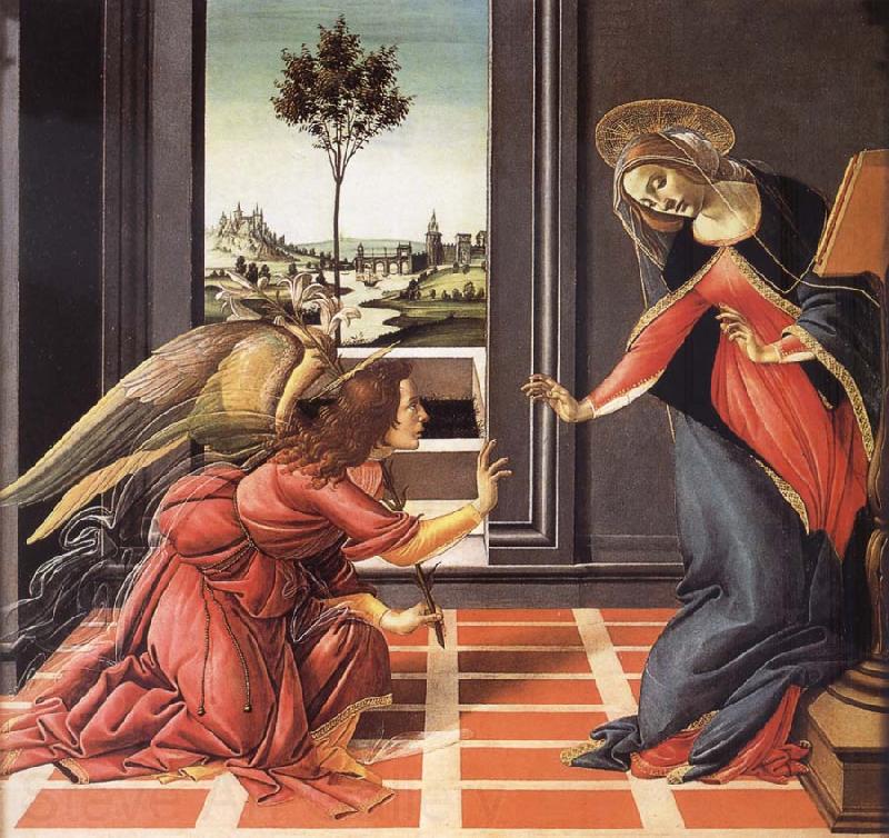 Sandro Botticelli La Anunciacion Spain oil painting art